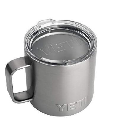 YETI (イエティ) Rambler 14オンス マグ、ステンレススチール、真空保温 標準蓋付き並行輸入品