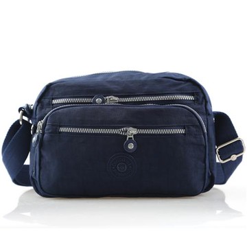 高檔尼龍水洗布包女時尚媽媽包尼龍帆布背包多口袋防水旅行斜挎包