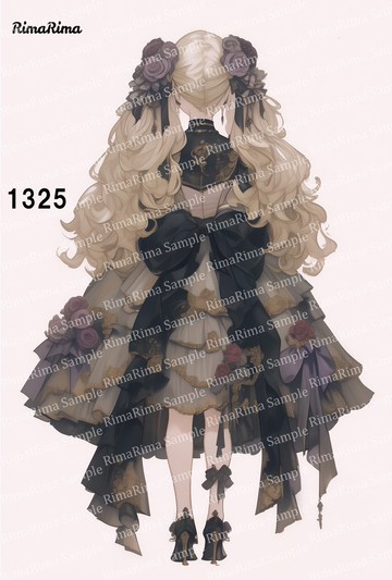 1325 原創貼紙 原創人物貼紙 貼紙 標籤 りまりま RimaRima