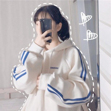chic港風日系衛衣女春秋薄款韓版ins潮慵懶風bf百搭寬松外套