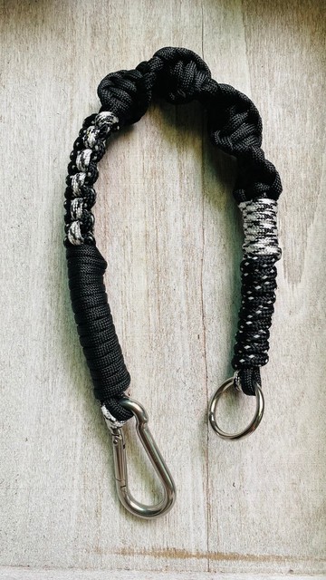 傘繩編織吊繩 黑灰迷彩系 手機掛繩鑰匙圈包包吊飾