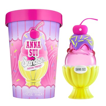 ANNA SUI安娜蘇 SUNDAE果漾聖代淡香水-NEON TWIST 霓虹聖代淡香水 50ml