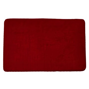 FANCY LIFE 珊瑚絨地墊 棗紅色 柔軟吸水 防滑耐磨  60 x 40cm  1個