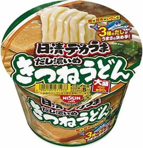 日清食品 日清デカうま きつねうどんだし濃いめ 106g×12個