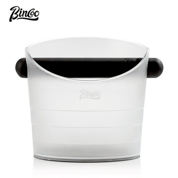 BINCOO 咖啡大號敲渣桶 家用吧臺粉渣桶 黑色磨砂收納粉渣 大容量 1.2L