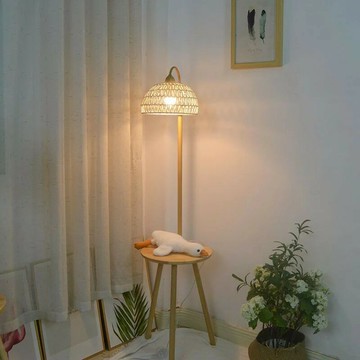 燈具 落地燈 立燈 檯燈 立式燈 落地燈客廳沙發邊臥室床頭北歐極簡日式實木茶幾鐵藝白蠟木陽臺燈