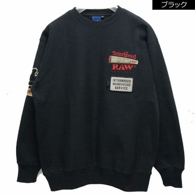 全2色 インターブリード INTERBREED × RAW クルースウェット