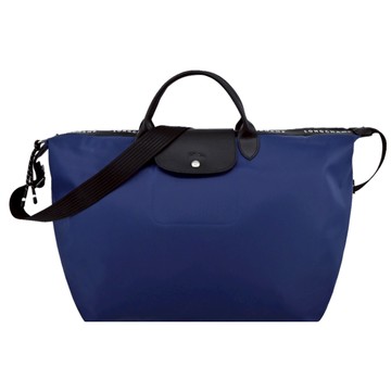LONGCHAMP LE PLIAGE ENERGY系列再生尼龍短把兩用旅行袋（海軍藍）_廠商直送