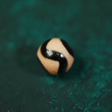 10mm油潤包漿虎牙天珠配珠散珠圓珠配飾配件百搭經典款