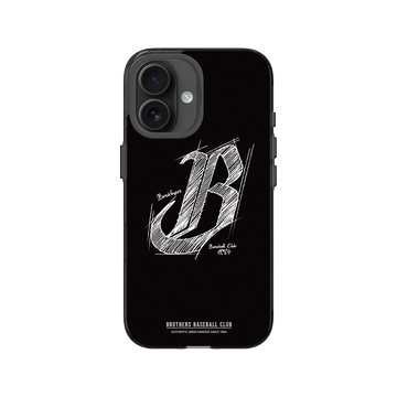iPhone 16 Clear (相機按鈕) 酷墨灰 - 職棒-中信兄弟 Brothers - 素描LOGO