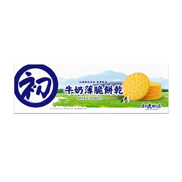 初鹿牧場 牛奶薄脆餅乾  210g  1盒