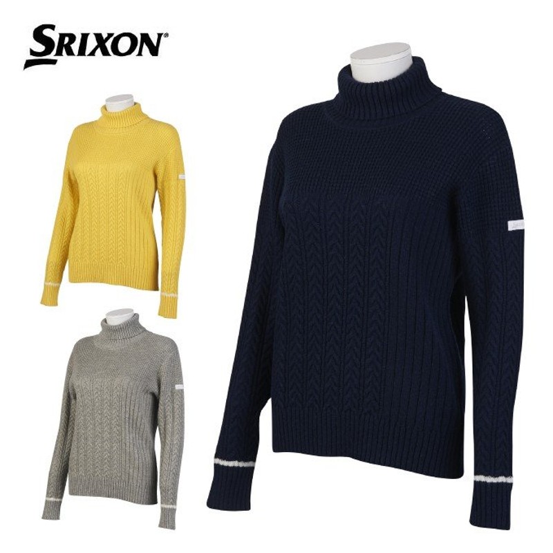 スリクソン SRIXON ゴルフウェア セーター レディース ケーブルニットタートルネックセーター RGWOJL01 通販  LINEポイント最大1.0%GET | LINEショッピング