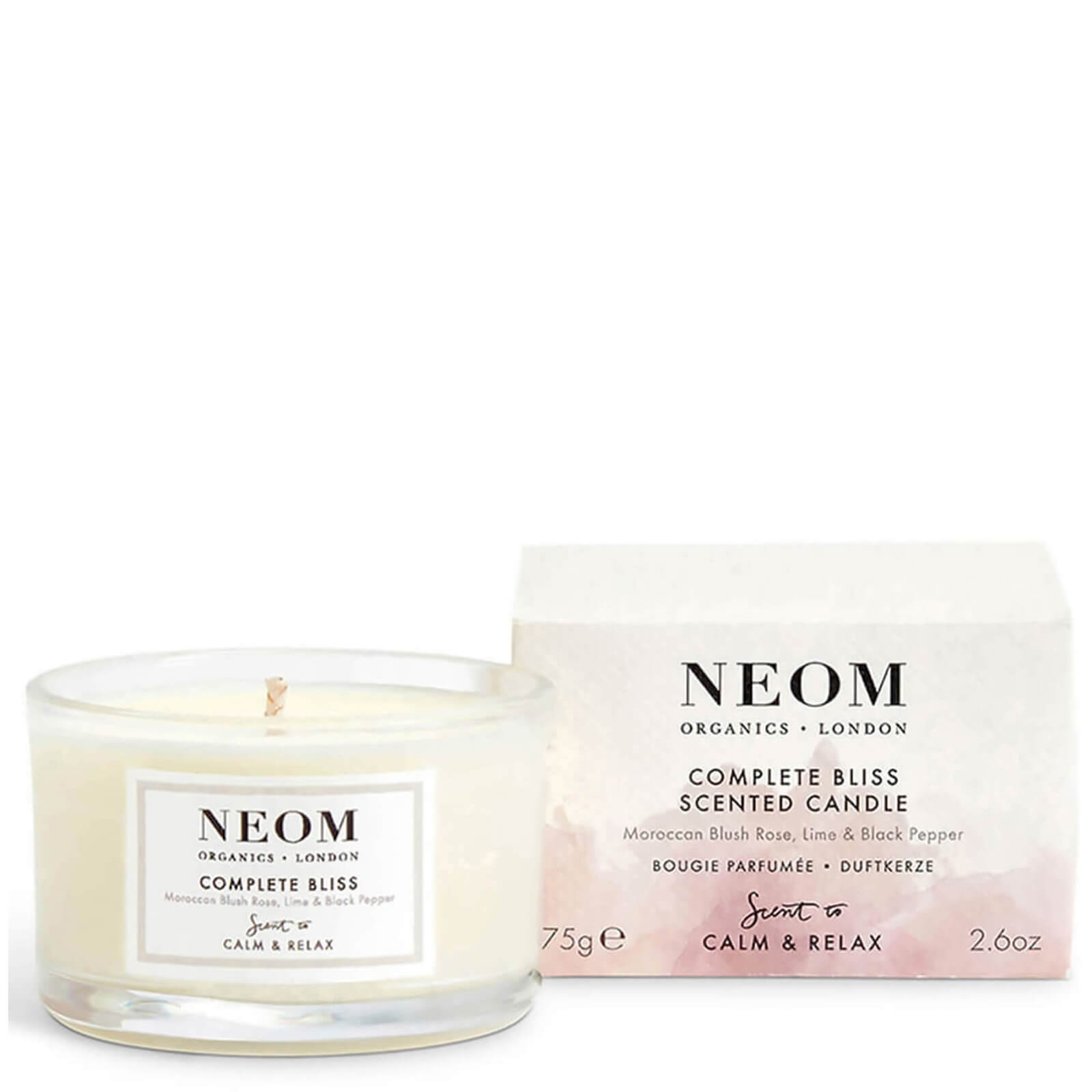 NEOM 完美幸福迷你香氛蠟燭 一蕊 75g