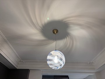 手工吹製玻璃球形吊燈 D30 公分（11.8 吋），玻璃球形吸頂燈