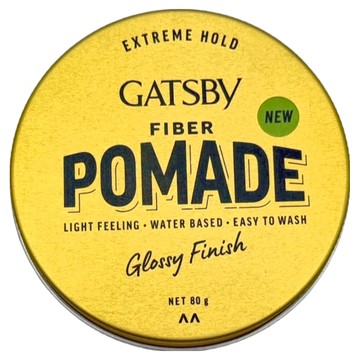 GATSBy 隨意纖維髮油膠  1個  80g