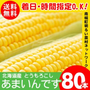 2024年 予約受付中 8月下旬出荷開始北海道産とうもろこし 送料無料 南幌町明るい農村ネットワーク あまいんです(80