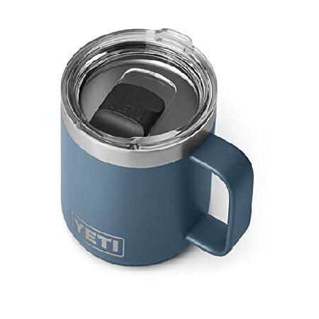 YETI Rambler 10 oz Stackable Mug, Vacuum Insulated, Stainless Steel with MagSlider Lid, Nordic Blue