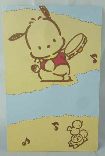 【震撼精品百貨】Pochacco 帕帢狗~小卡片『鈴鼓烏龜小鳥』