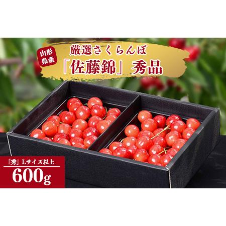 ふるさと納税 令和6年産 さくらんぼ「 佐藤錦 」600g (300g×2パック) 秀品 Lサイズ以上 2024年産 山形県産 山形産 【2024年6月中旬頃〜下.. 山形県寒河江市