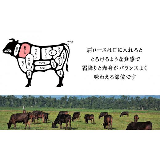 ふるさと納税 北海道 白老町 北海道 白老産 黒毛和牛 肩ロース すき焼き 500g  (2・3人前)