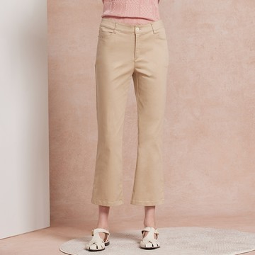 彈性斜紋口袋九分褲