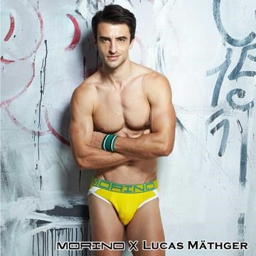 【MORINO X LUCAS】型男運動三角褲 黃色