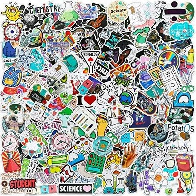 200 Pieces Student Science Laboratory Stickers and Astronaut Space Sticker