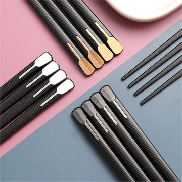 尖頭筷子家用防滑防霉高檔耐高溫不發霉精品高端家庭2021新款輕奢