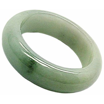 冰透滿綠飄花種翡翠戒指 天然A貨翡翠玉石AA49