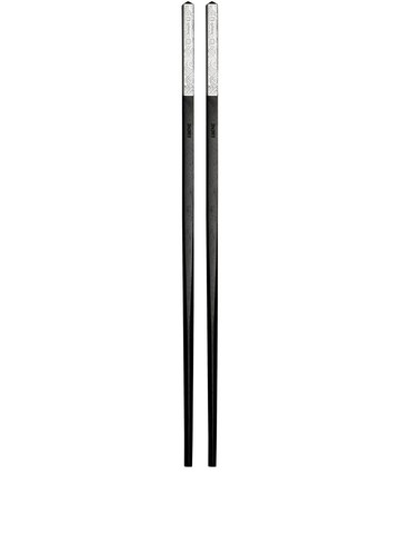 Christofle - Jardin d'Eden silver plated chopsticks - unisex - Silver Plated/Wood - One Size