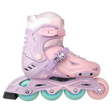 SUCCESS 成功 兒童初階教學直排輪組 S0490 附鞋袋 + 頭盔 + 3件式護具  M  粉色  1組