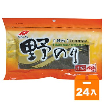 統記極餐味付海苔 日式辣味30g(24入)/箱【康鄰超市】