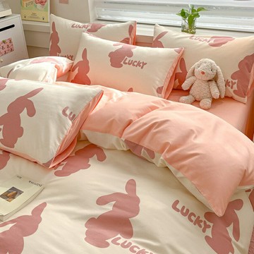 【萌趣卡通】全棉四件套 床上用品 純棉床品 印花被套 三件套 AB版設計 親膚透氣 學生宿舍 兒童房適用