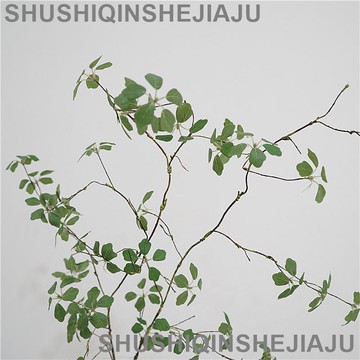 滿280元出貨 仿真花 假花 可開發票 新中式仿真植物藤條觀音蓮葉子禪意插花造景枯木長枝枯藤客廳擺件