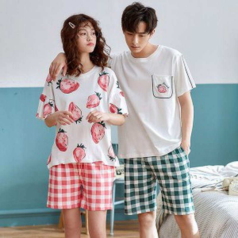 カップル 半袖 結婚祝い プレゼント ペアパジャマ おしゃれ 夏用 お揃い 夏 かわいい パジャマ メンズ 大きいサイズ 半袖パジャマ セット 通販 Lineポイント最大1 0 Get Lineショッピング