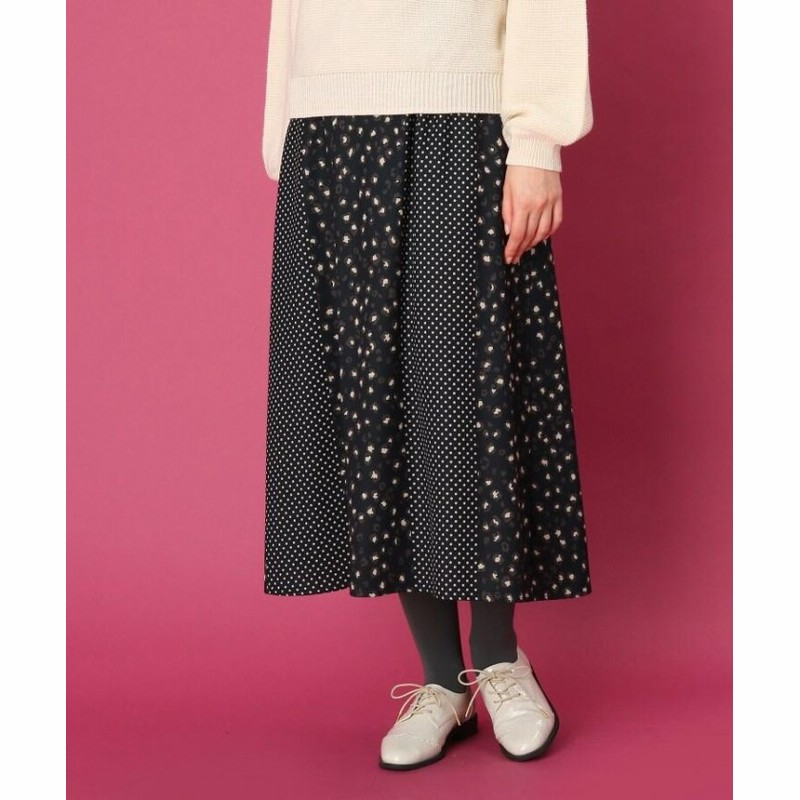 クチュールブローチ レオパードドットプリント ロングスカート レディース ブラック 38 M Couture Brooch 通販 Lineポイント最大1 0 Get Lineショッピング