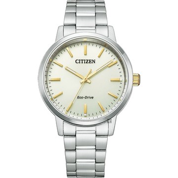 CITIZEN 星辰 光動能簡約手錶 母親節送禮首選-香檳金 BJ6541-58P