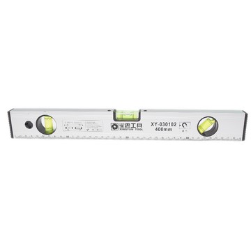 鋁合金水平尺 400mm 內磁 帶磁水平尺 磁性 水平尺 平衡尺 坡度水平儀 測量 靠尺【GN265D】 123便利屋