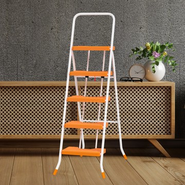 treny直營台灣製造 橘色 5階 扶手梯 手扶梯 公司貨 踏高110公分 工作梯 梯子 工作梯