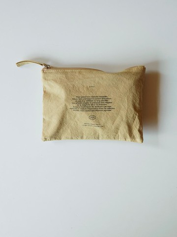 Washed Cotton Vintage European Pouch [Yellow]