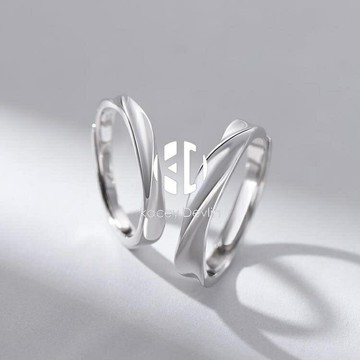 戒指 情侶戒指一對女男情侶款銀對戒