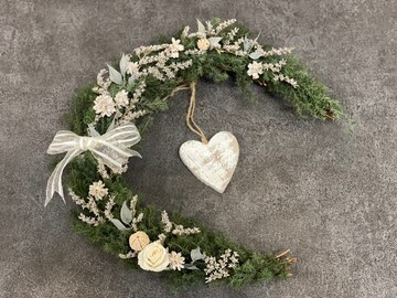 月亮代表我的心半圓花圈  情人節