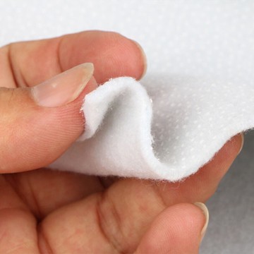 日韓風格白色單面帶膠鋪棉緊致顆粒膠襯180克280克襯布厚墊包郵