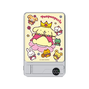 【正版授權】布丁狗魔法師亂花Turbo極速輕薄磁吸行動電源