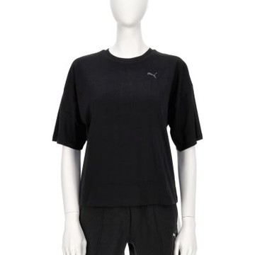 Puma 基本系列 Her 女款 黑色 歐規 寬鬆 T恤 運動 休閒 短袖 68814801