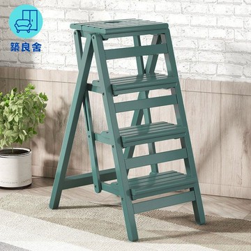免運 附發票 家用人字梯 折疊梯 伸縮梯 多功能梯 實木免安裝梯凳折疊家用臺階腳踏二三四步登高梯子多功能兩用家居