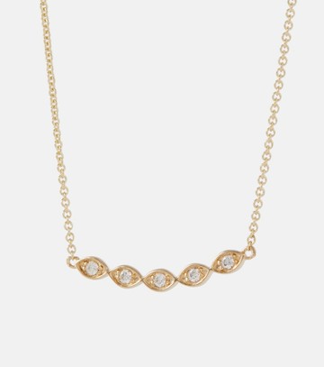 Sydney Evan 14kt gold necklace with diamonds