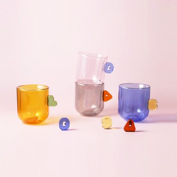 【好玻GOODGLAS】Candy Mug拼接雙層玻璃杯300ml ☆母親節 + 520 活動｜我喜歡妳！☆