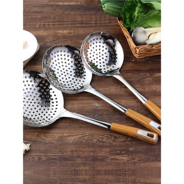 不銹鋼漏勺加厚撈籬家用笊籬油炸撈勺餃子撈面勺廚房用品漏網大勺