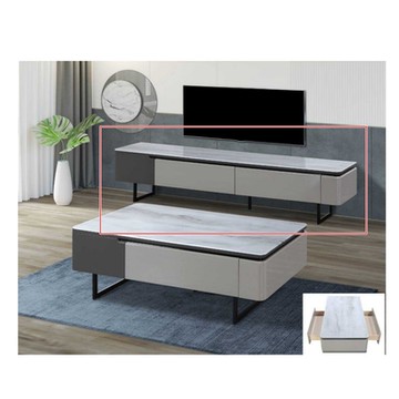 AS DESIGN 雅司家具-雲山6.7尺玻璃長櫃-200*40*45cm